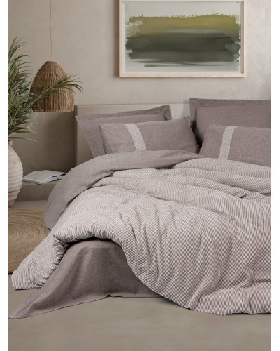 POŚCIEL RIBBED - LINJE BRĄZOWY POŚCIEL RIBBED - LINJE BRĄZOWY